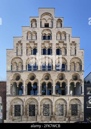 overstolzenhaus, l'une des plus anciennes maisons patriciennes de l'année 1230 en allemagne, dans la vieille ville de cologne Banque D'Images