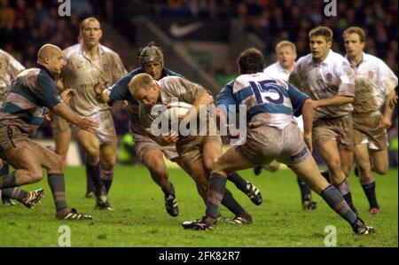 RUGBY ANGLETERRE V ARGENTINE À TWICKENHAM 25/11/2000. PHOTO DAVID ASHDOWN Banque D'Images