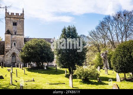 Eglise St Eadburgha à Broadway dans les Cotswolds. Banque D'Images