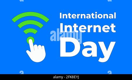 Illustration de la Journée internationale Internet Illustration de Vecteur