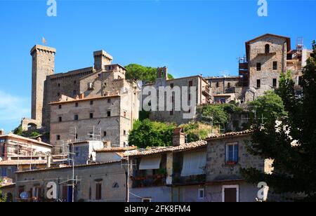 Rocca Monaldeschi della Cervara, Burg von Bolsena, Latium, Italien Banque D'Images