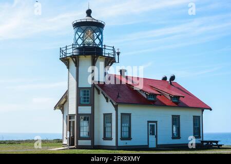 Point Cabrillo Light Station State Historic Park, dans le comté de Mendocino, en Californie. Banque D'Images