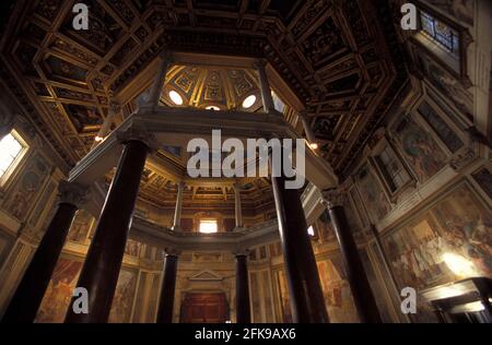 Baptistère octogonale du Latran, basilique Saint-Jean-Latran, Rome, Italie Banque D'Images