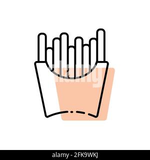 Fast Food icônes Illustration de Vecteur