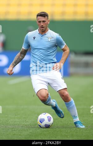 Parme, Italie, 28 avril 2021. Damiano Franco de SS Lazio pendant le match Primavera Coppa Italia au Stadio Ennio Tardini, Parme. Le crédit photo devrait se lire: Jonathan Moscrop / Sportimage Banque D'Images