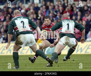 SEMI-FINALE POWERGEN LEICESTER V GLOS À NORTHAMPTON HENRY PAUL 1/3/2003 PHOTO DAVID ASHDOWN Banque D'Images