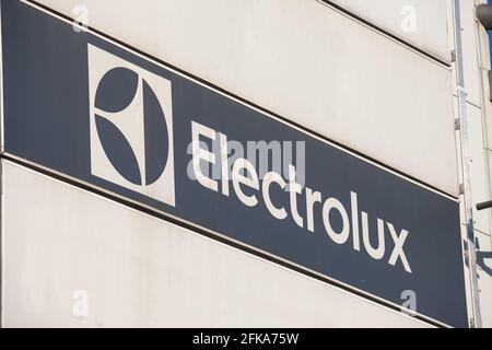 Photo du logo d'Electrolux pris à Belgrade sur leur bureau principal. Electrolux AB, communément appelé simplement Electrolux, est un multi suédois Banque D'Images