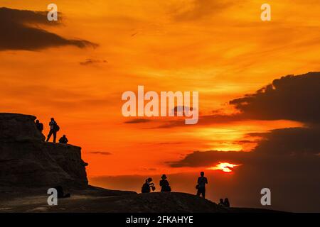 Xinjiang karamay city sun devil Banque D'Images