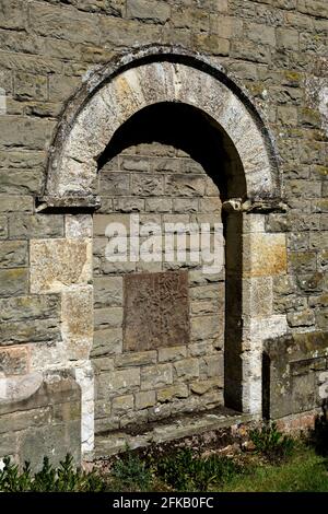 Bloqué porte sud, église Saint-Pierre, église Lawford, Warwickshire, Angleterre, ROYAUME-UNI Banque D'Images