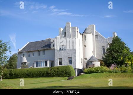 Charles Rennie Mackintosh a conçu Hill House à Helensburgh, en Écosse. Ouvert au public sous le National Trust for Scotland. Banque D'Images
