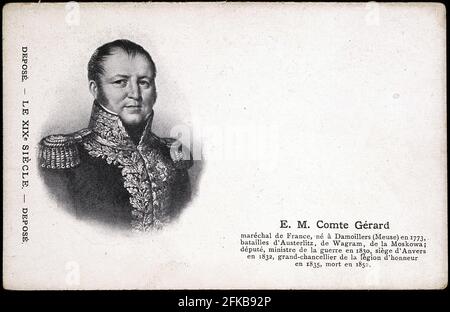 Portrait du maréchal Gérard. Paris, Fondation Napoléon Banque D'Images