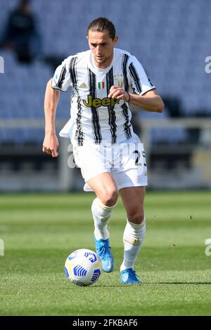 Florence, Italie, 25 avril 2021 Adrien Rabiot du FC Juventus à la Fiorentina vs Juventus série A League Credit:Roberto Ramacia/Alay Live News Banque D'Images