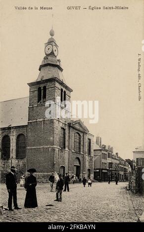 GIVET. Département français : 08 - Ardennes carte postale fin du XIXe siècle - début du XXe siècle Banque D'Images