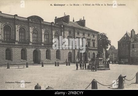 QUIMPER. Département français : 29 - Finistère. Région: Bretagne. Carte postale fin du XIXe siècle - début du XXe siècle Banque D'Images