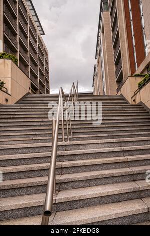 Une promenade autour de Royal Albert Dock, est de Londres, Angleterre Banque D'Images