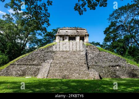 Les ruines mayas de Palenque, site classé au patrimoine mondial de l'UNESCO, Chiapas, Mexique, Amérique du Nord Banque D'Images