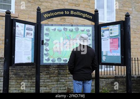 Touristique dans la ville historique de Cheshire de Bollington Banque D'Images