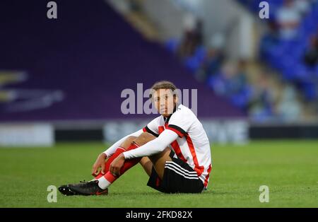 Ipswich, Angleterre, le 30 avril 2021. A abattu Luther Williams de Sheffield Utd lors du match de la coupe des jeunes de la FA anglaise à Portman Road, à Ipswich. Le crédit photo devrait se lire: David Klein / Sportimage crédit: Sportimage / Alay Live News Banque D'Images