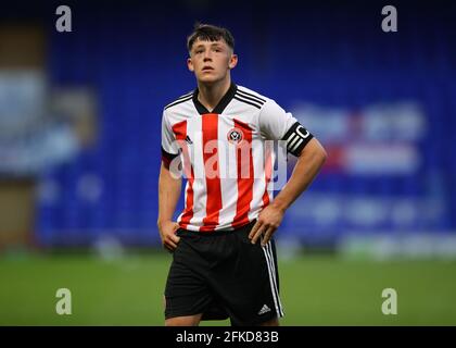 Ipswich, Angleterre, le 30 avril 2021. Frankie Maguire de Sheffield Utd a été abattu lors du match de la coupe des jeunes de la FA anglaise à Portman Road, Ipswich. Le crédit photo devrait se lire: David Klein / Sportimage crédit: Sportimage / Alay Live News Banque D'Images