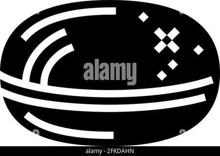 illustration du vecteur d'icône de glyphe de production pharmaceutique de pillule Illustration de Vecteur