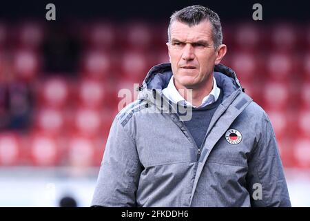 ROTTERDAM, PAYS-BAS - AVRIL 30 : l'entraîneur Mareus Dijkhuizen de SBV Excelsior pendant le match néerlandais Keuken Kampioen Divie entre Excelsior et FC D. Banque D'Images