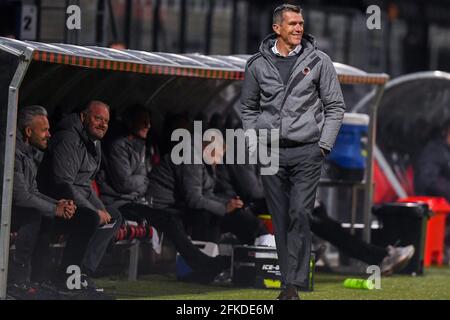 ROTTERDAM, PAYS-BAS - AVRIL 30 : l'entraîneur Mareus Dijkhuizen de SBV Excelsior pendant le match néerlandais Keuken Kampioen Divie entre Excelsior et FC D. Banque D'Images