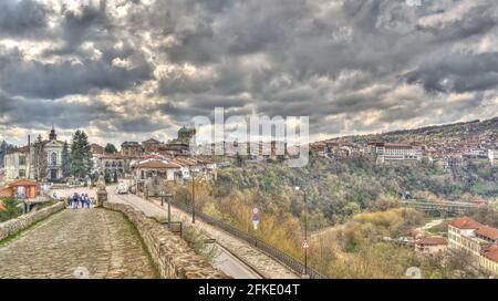 Veliko Tarnovo, Tsarevets, HDR image Banque D'Images