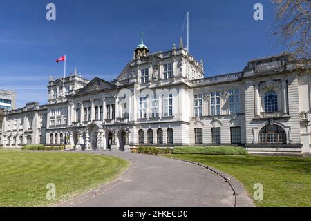 Cardiff University main Building, Cathays Park, Cardiff, pays de Galles, Royaume-Uni Banque D'Images