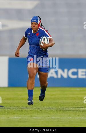 Safi n'Diaye de France lors du match de rugby féminin entre la France et l'Angleterre le 30 avril 2021 au Stade de Villeneuve-d'Ascq, France - photo Loic Baratoux / DPPI Banque D'Images