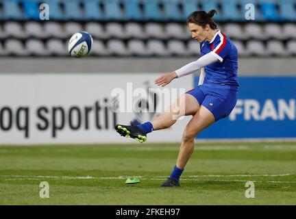 Jessy Tremouliere de France lors du match de rugby féminin entre la France et l'Angleterre le 30 avril 2021 au Stade de Villeneuve-d'Ascq, France - photo Loic Baratoux / DPPI Banque D'Images