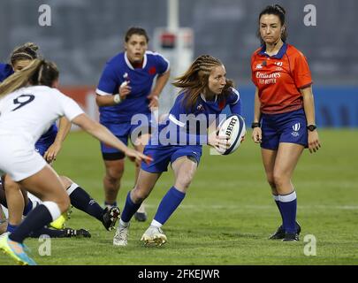Pauline Bourdon de France pendant le match de rugby féminin entre la France et l'Angleterre le 30 avril 2021 au Stade de Villeneuve-d'Ascq, France - photo Loic Baratoux / DPPI / LiveMedia Banque D'Images
