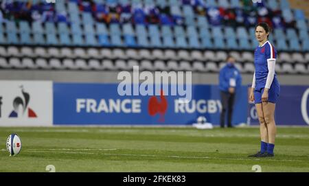 Jessy Tremouliere de France lors du match de rugby féminin entre la France et l'Angleterre le 30 avril 2021 au Stade de Villeneuve-d'Ascq, France - photo Loic Baratoux / DPPI / LiveMedia Banque D'Images