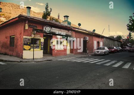 Février 15, San Jose de Maipo, Chili; ancien marché de la ville Banque D'Images