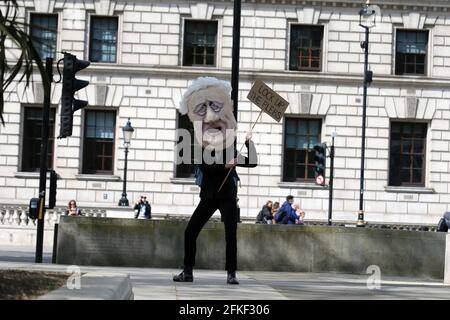 Londres, Angleterre, Royaume-Uni. 1er mai 2021. Les manifestants ont organisé une manifestation contre le projet de loi du gouvernement britannique sur la police, le crime, la peine et les tribunaux, qui donnera à la police plus de pouvoir pour arrêter les manifestations. Credit: Tayfun Salci/ZUMA Wire/Alay Live News Banque D'Images