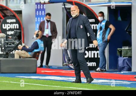 Crotone, Italie. 1er mai 2021. Coach Serse Cosmi (Crotone FC) pendant le FC Crotone vs Inter - FC Internazionale, football italien série A match à Crotone, Italie, Mai 01 2021 crédit: Independent photo Agency/Alay Live News Banque D'Images