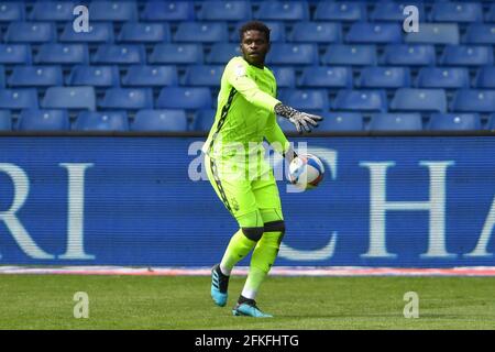 SHEFFIELD, ROYAUME-UNI. 1ER MAI le gardien de but de la forêt de Nottingham Brice Samba (30) en action pendant le match du championnat Sky Bet entre Sheffield mercredi et Nottingham Forest à Hillsborough, Sheffield, le samedi 1er mai 2021. (Credit: Jon Hobley | MI News) Credit: MI News & Sport /Alay Live News Banque D'Images