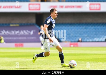 LONDRES, ROYAUME-UNI. 1ER MAI Jed Wallace de Millwall sc lors du match de championnat Sky Bet entre Millwall et Bristol City à la Den, Londres, le samedi 1er mai 2021. (Credit: Ivan Yordanov | MI News) Credit: MI News & Sport /Alay Live News Banque D'Images