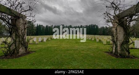 Cimetière de guerre de Becklingen Banque D'Images