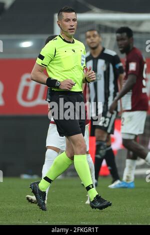 ISTANBOEL, TURQUIE - 1ER MAI : arbitre Ali Palabiyik lors du match SuperLig entre Besiktas et Hatayspor au parc Vodafone le 1er mai 2021 à Istobel, Turquie (photo de Orange Pictures/Orange Pictures) Banque D'Images