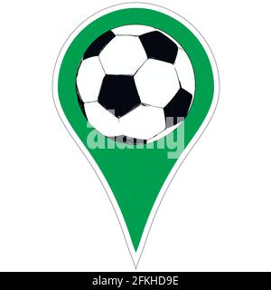 ballon de football pointer Illustration de Vecteur