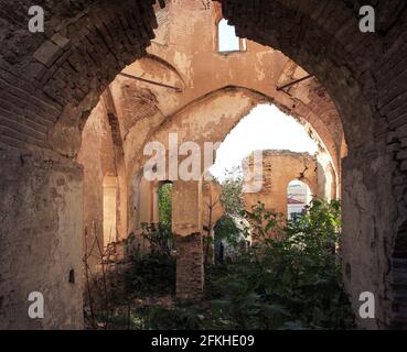 L'ancienne église albanaise de Kilvar. Shabran. Village de Kilavar. Azerbaïdjan. Banque D'Images