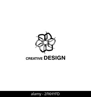 Meilleure fleur Vector logo Design Art EPS10 Illustration de Vecteur