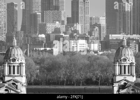 La vue de Greenwich Park Londres Banque D'Images