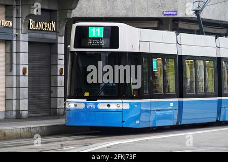 FLEXITY Tram Zuerich VBZ ZVV Banque D'Images