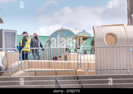 Décors de construction pour Andor, le nouveau spectacle Star Wars Banque D'Images