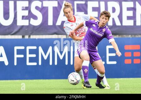 Florence, Italie. 02 mai 2021. Margherita Monnecchi (Fiorentina Femminile) pendant l'ACF Fiorentina Femminile vs Pink Bari, football italien Serie A Women Match à Florence, Italie, mai 02 2021 crédit: Independent photo Agency/Alamy Live News Banque D'Images