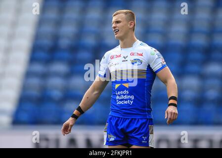 Ash Handley (5) de Leeds Rhinos pendant le match à Huddersfield, Royaume-Uni le 5/2/2021. (Photo de Mark Cosgrove/News Images/Sipa USA) Banque D'Images