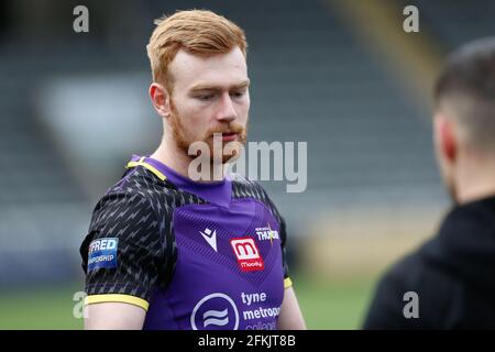 Newcastle, Royaume-Uni. 20 mars 2021. NEWCASTLE UPON TYNE, ROYAUME-UNI. 2 MAI. Alex Donaghy de Newcastle Thunder avant le match DE BETFRED Championship entre Newcastle Thunder et Batley Bulldogs à Kingston Park, Newcastle, le dimanche 2 mai 2021. (Credit: Chris Lishman | MI News) Credit: MI News & Sport /Alay Live News Banque D'Images