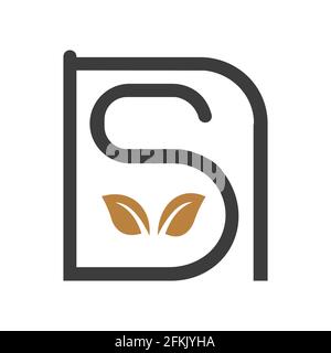 NS, SN, S ET N Résumé initiale monogramme lettre lettre alphabet logo Illustration de Vecteur