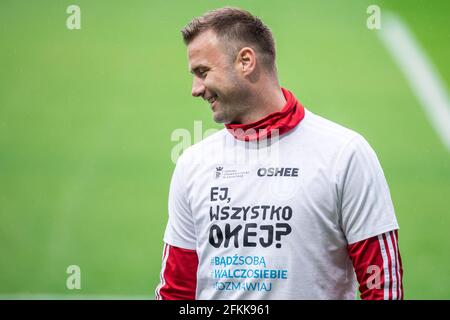 Varsovie, Pologne. 1er mai 2021. Artur Boruc de Legia vu pendant le match polonais PKO Ekstraklasa League entre Legia Warszawa et Wisla Cracovie au Stadion Miejski Legii Warszawa im. Marsza?ka Józefa Pi?sudskiego.score final; Legia Warszawa 0:0 Wisla Cracovie. (Photo de Mikolaj Barbanell/SOPA Images/Sipa USA) crédit: SIPA USA/Alay Live News Banque D'Images